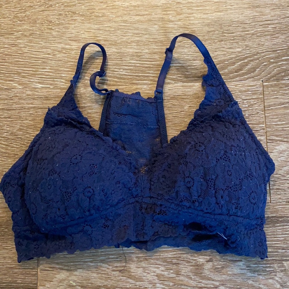 Aerie navy blue padded bralette size M